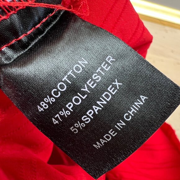 Voodoo Vixen Red Nautical Sleeveless Playsuit Bow Button Accents Size Small - Picture 10 of 12